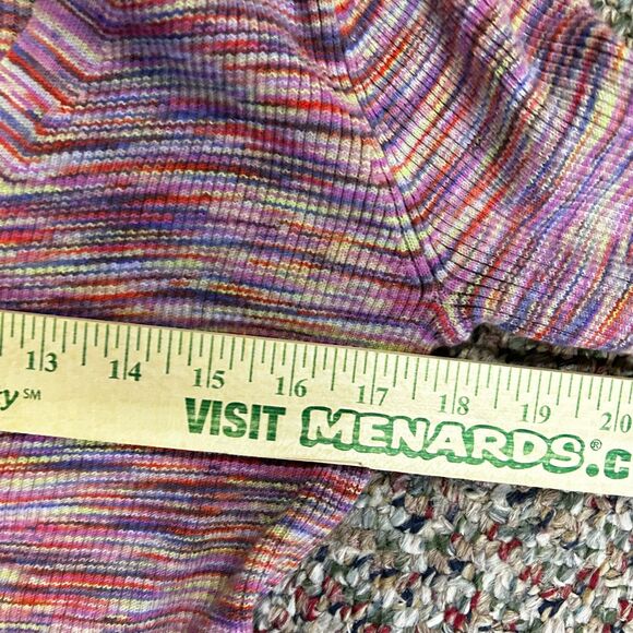 Sundance Women's Multicolor Space Dyed Stripe LS Wrap Sweater Top Size S - Picture 12 of 13